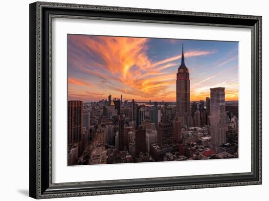 9-11 New York Sunset 2-Bruce Getty-Framed Photographic Print