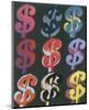 $9, c.1982 (on black)-Andy Warhol-Mounted Art Print