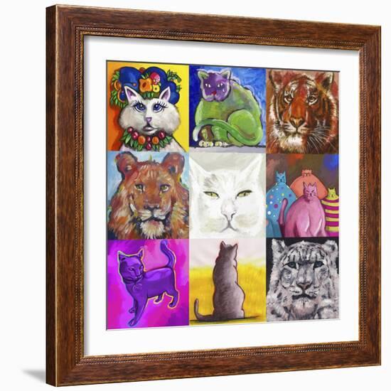 9-cats-Howie Green-Framed Giclee Print