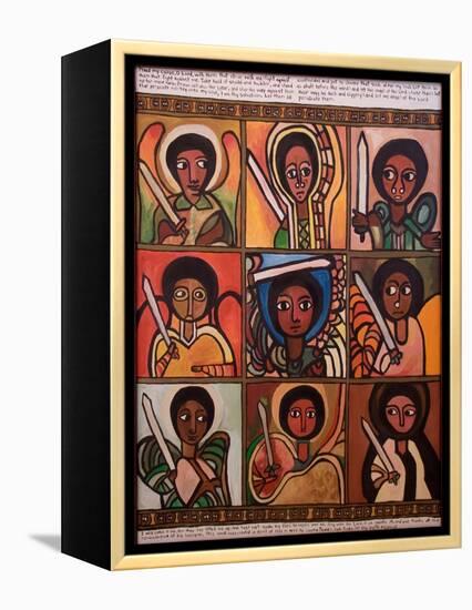 9 Guardian Angels, 1991-Laura James-Framed Premier Image Canvas