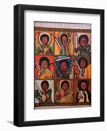 9 Guardian Angels, 1991-Laura James-Framed Giclee Print