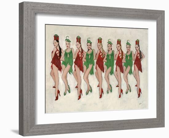 9 Ladies Dancing II-Clayton Rabo-Framed Giclee Print