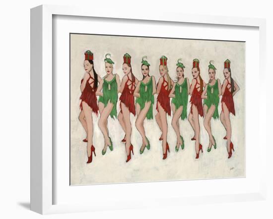 9 Ladies Dancing II-Clayton Rabo-Framed Giclee Print