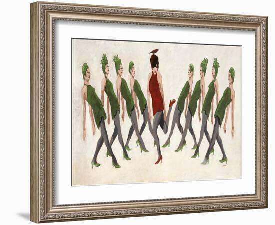 9 Ladies Dancing-Clayton Rabo-Framed Giclee Print