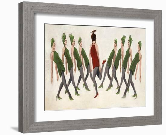 9 Ladies Dancing-Clayton Rabo-Framed Giclee Print