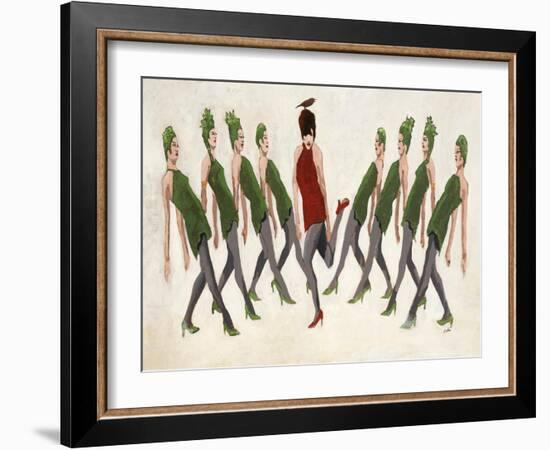 9 Ladies Dancing-Clayton Rabo-Framed Giclee Print