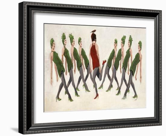 9 Ladies Dancing-Clayton Rabo-Framed Giclee Print