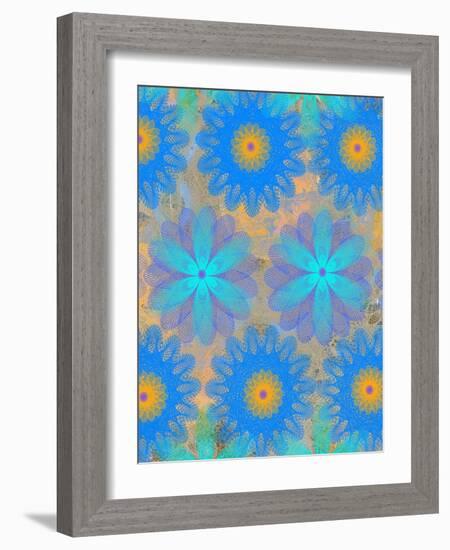 9 of 22 abstract art Circle Color Decor 3 D E-Ricki Mountain-Framed Art Print