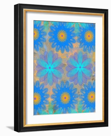 9 of 22 abstract art Circle Color Decor 3 D E-Ricki Mountain-Framed Art Print