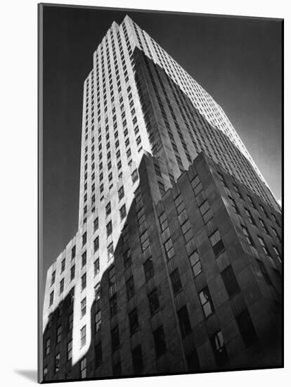 9 Rockefeller Plaza, Which Housed Time Editorial Offices from 1938-1960-Margaret Bourke-White-Mounted Photographic Print