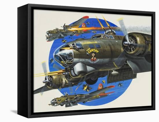 91st Usaaf Bombardment Group-Wilf Hardy-Framed Premier Image Canvas