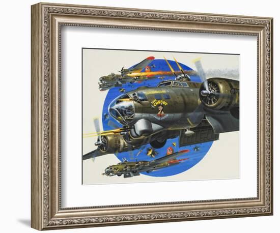 91st Usaaf Bombardment Group-Wilf Hardy-Framed Giclee Print