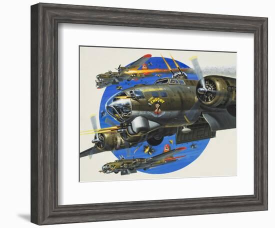 91st Usaaf Bombardment Group-Wilf Hardy-Framed Giclee Print