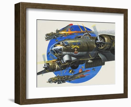 91st Usaaf Bombardment Group-Wilf Hardy-Framed Giclee Print