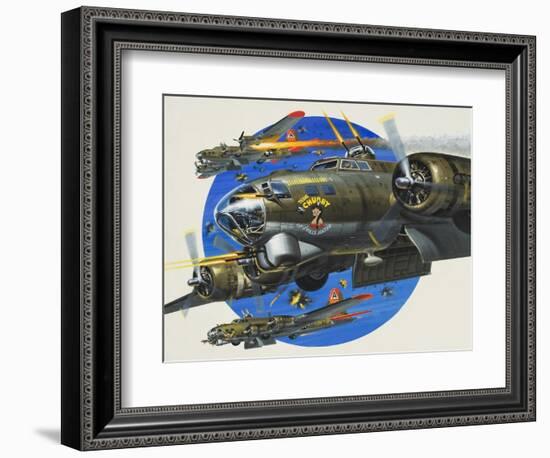 91st Usaaf Bombardment Group-Wilf Hardy-Framed Giclee Print