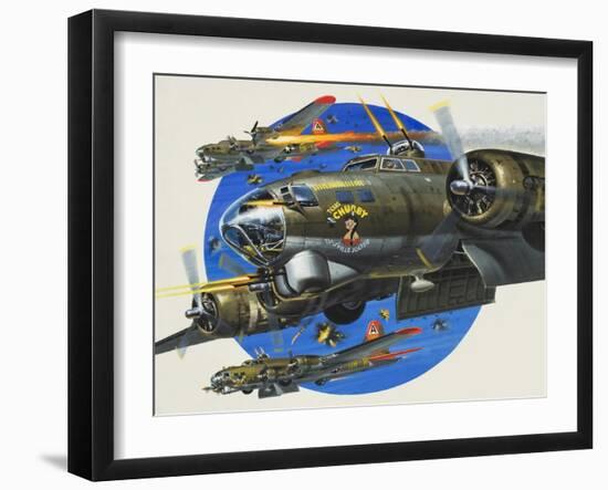 91st Usaaf Bombardment Group-Wilf Hardy-Framed Giclee Print