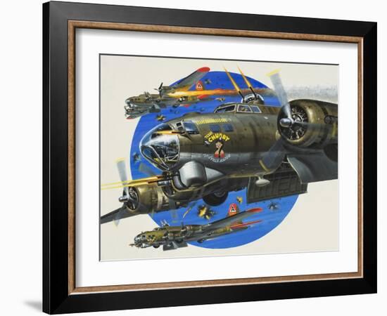 91st Usaaf Bombardment Group-Wilf Hardy-Framed Giclee Print