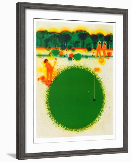 93 Le golf-Frédéric Menguy-Framed Collectable Print