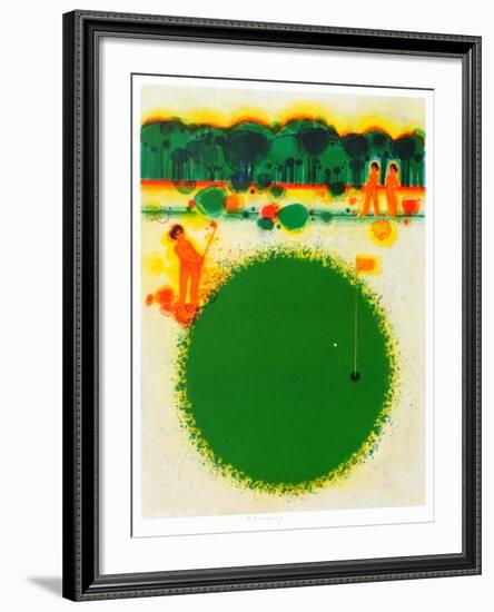 93 Le golf-Frédéric Menguy-Framed Collectable Print