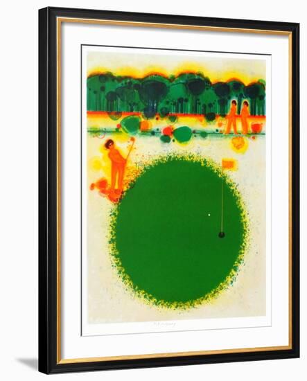 93 Le golf-Frédéric Menguy-Framed Collectable Print