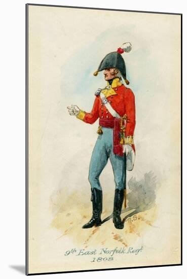 9th East Norfolk Regiment of 1808-Richard Simkin-Mounted Giclee Print