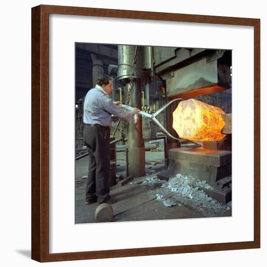 A 1500 Ton Steel Press, Sheffield, South Yorkshire, 1970-Michael Walters-Framed Photographic Print