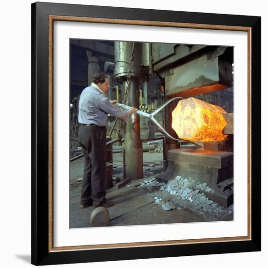 A 1500 Ton Steel Press, Sheffield, South Yorkshire, 1970-Michael Walters-Framed Photographic Print