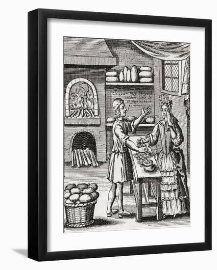 A 16th Century Baker's Shop. from Illustrierte Sittengeschichte Vom Mittelalter Bis Zur Gegenwart b-null-Framed Giclee Print
