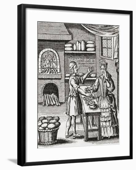 A 16th Century Baker's Shop. from Illustrierte Sittengeschichte Vom Mittelalter Bis Zur Gegenwart b-null-Framed Giclee Print