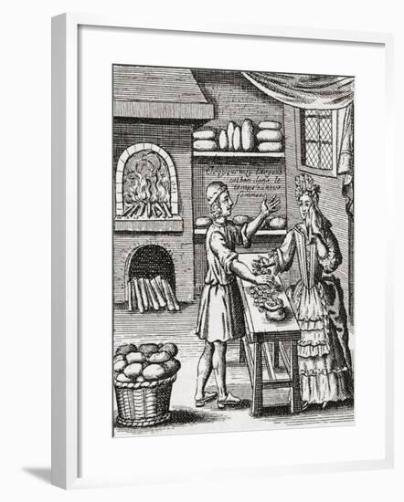 A 16th Century Baker's Shop. from Illustrierte Sittengeschichte Vom Mittelalter Bis Zur Gegenwart b-null-Framed Giclee Print