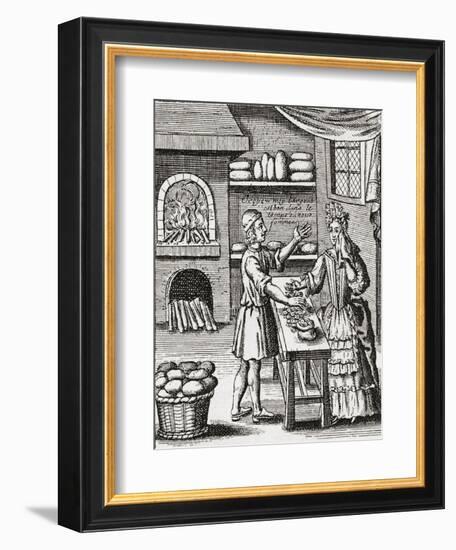 A 16th Century Baker's Shop. from Illustrierte Sittengeschichte Vom Mittelalter Bis Zur Gegenwart b-null-Framed Giclee Print
