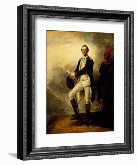 A 1780 painting of George Washington by American artist John Trumbull.-Vernon Lewis Gallery-Framed Art Print