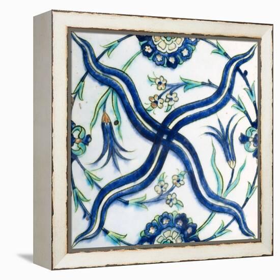 A 17th Century Ottoman Tekfur Ceramic Tile-null-Framed Premier Image Canvas