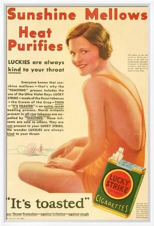 A 1930's Advertisement for Lucky Strike Cigarettes. from the Literary  Digest Published 1931' Giclee Print | Art.com