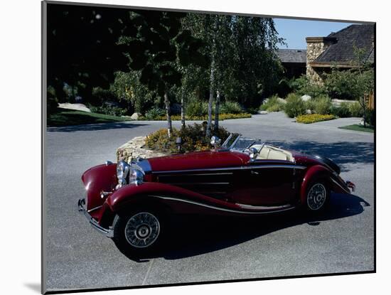 A 1936 Mercedes Benz 500K Roadster-null-Mounted Photographic Print