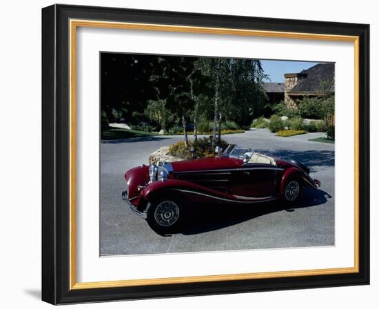 A 1936 Mercedes Benz 500K Roadster-null-Framed Photographic Print