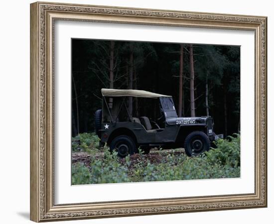 A 1943 Willys Jeep-null-Framed Photographic Print