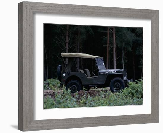 A 1943 Willys Jeep-null-Framed Photographic Print