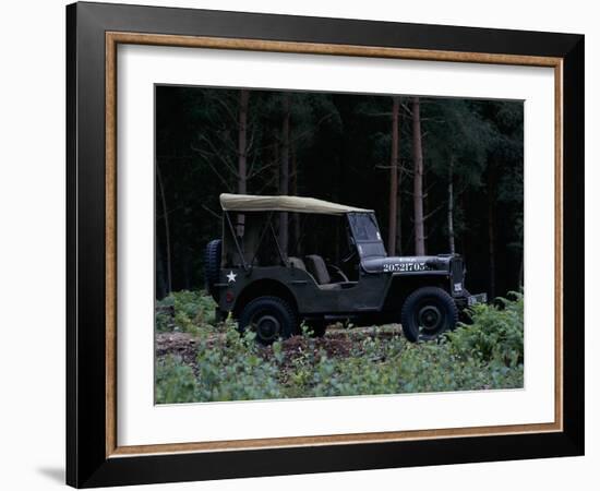 A 1943 Willys Jeep-null-Framed Photographic Print