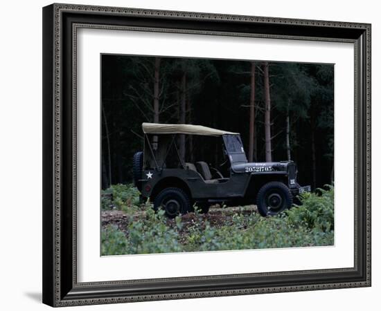 A 1943 Willys Jeep-null-Framed Photographic Print