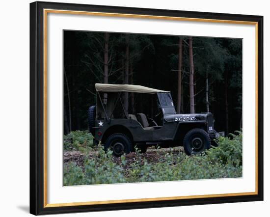 A 1943 Willys Jeep-null-Framed Photographic Print