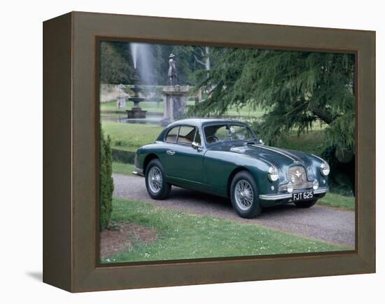 A 1952 Aston Martin Db2 Saloon Car Photographed in a Stately Garden-null-Framed Premier Image Canvas