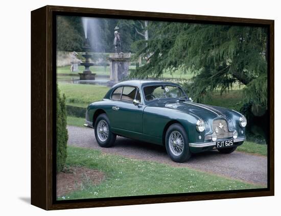 A 1952 Aston Martin Db2 Saloon Car Photographed in a Stately Garden-null-Framed Premier Image Canvas