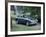 A 1952 Aston Martin Db2 Saloon Car Photographed in a Stately Garden-null-Framed Photographic Print