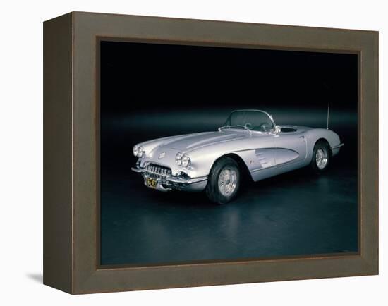 A 1963 Chevrolet Corvette-null-Framed Premier Image Canvas