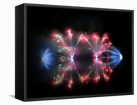 A 23 Minute-Long Fireworks Display Marks the End of the Year of China's Festivities-null-Framed Premier Image Canvas