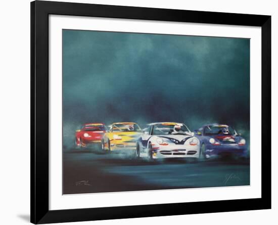 a- 24 Heures du Mans-Victor Spahn-Framed Premium Edition