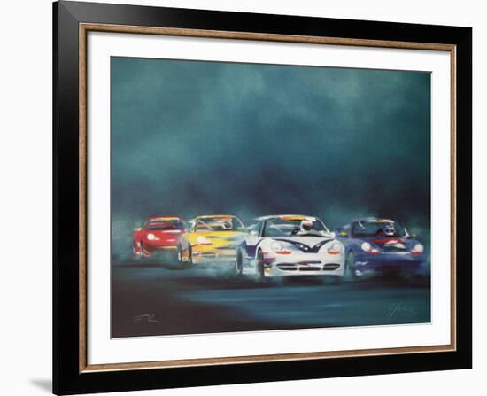 a- 24 Heures du Mans-Victor Spahn-Framed Premium Edition