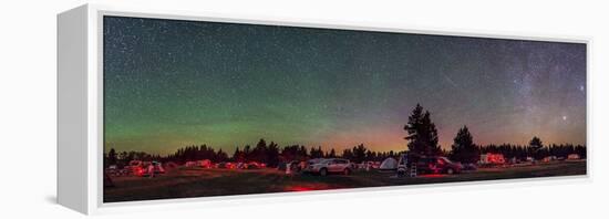 A 360 Degree Panorama with Aurora and Bands of Airglow at a Summer Star Party-null-Framed Premier Image Canvas