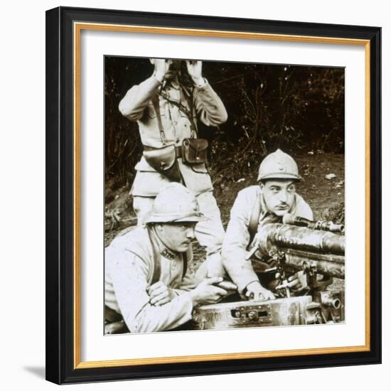 A 37mm gun, c1914-c1918-Unknown-Framed Photographic Print